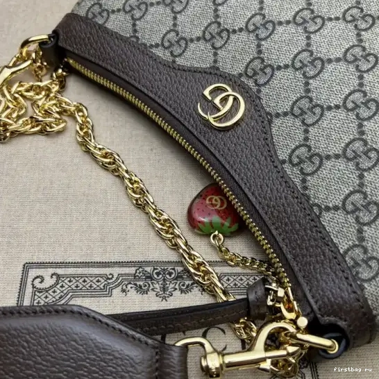 First bag ru shoulder Gucci Ophidia bag-25*15.5*6cm small 0629